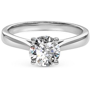                       CEYLONMINE- American Diamond Silver Designer Finger Ring Precious & effective Gemstone Ring For Unisex                                              