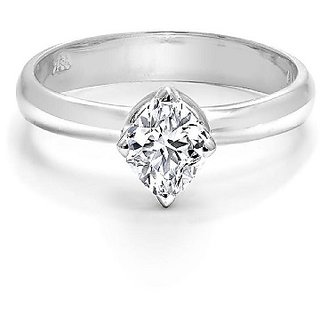                       American Diamond Stone Finger Ring unheated & Lab Certified Diamond Sterling Silver Ring For Fashion & Astrology purpose                                              