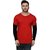 Black Studds Red Cotton Men's Tshirt -BSTD-303-REDBLK