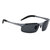 ROYAL SON Rimless HD Polarized Sports Men Sunglasses - Black