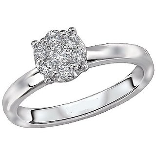                       Diamond Sterling Silver Ring Natural  Original American Diamond Gemstone Ring For Unisex By CEYLONMIINE                                              