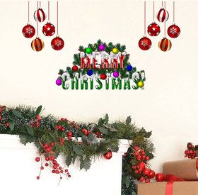 Decor Villa Christmas Wall Sticker & Decal (PVC Vinyl,Size - 58 Cm X 40 Cm)