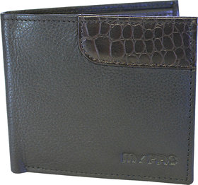 my pac db Vogue Rfid protected genuine leather  wallet Black -Brown C11596-12U