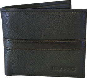 my pac db Vogue Rfid protected genuine leather  wallet Black -Brown C11596-12S