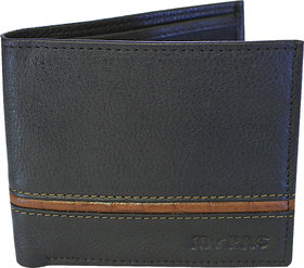 my pac db Vogue Rfid protected genuine leather  wallet Black -Tan C11597-121L