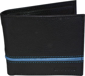 my pac db Vogue Rfid protected genuine leather  wallet Black-Blue C11597-15L
