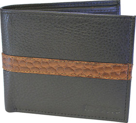 my pac db Vogue Rfid protected genuine leather  wallet Black -Tan C11596-121S