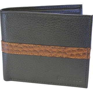 my pac db Vogue Rfid protected genuine leather  wallet Black -Tan C11596-121S