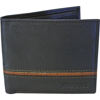 my pac db Vogue Rfid protected genuine leather  wallet Black -Tan C11596-121L