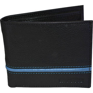 my pac db Vogue Rfid protected genuine leather  wallet Black-Blue C11597-15L