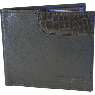                       my pac db Vogue Rfid protected genuine leather  wallet Black -Brown C11596-12U.                                              