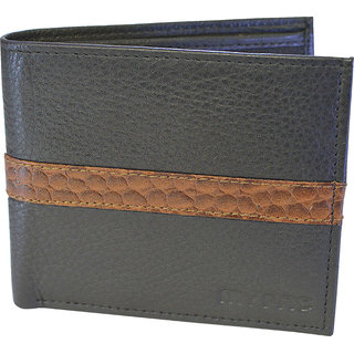 my pac db Vogue Rfid protected genuine leather  wallet Black -Tan C11595-121S