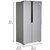 Haier 565 L Inverter Frost-Free Side-By-Side Refrigerator (HRF-619SS Silver)