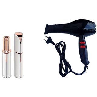 Trendy Trotters Combo Of Women's Painless Face Hair Remover With 6130 Hair Dryer