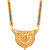 RADHEKRISHNA golden color alloy material beautiful long fold over head mangalsutra with free golden small earrings