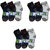 Royal Son Multicolor Cotton Unisex Ankle Socks Set of 6 Pair