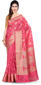 Naveera Woman's Mercerize Cotton Silk Banarasi Saree