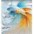 Style UR Home -A Pair of Fish Wallpaper Poster  12 x 18