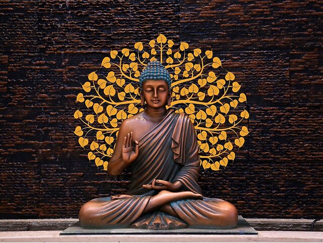 HR Wallpaper Lord Buddha 3D Wallpaper Print  Sticker Wall Mural For Living  Room Bedroom  Office  Size 