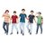 Kavin's Cotton Trendy T-Shirt for boys, Pack of 5, Multicolored, Combo Pack - Rex