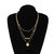 Imported Gold Plated Fashion Necklace Designer Stylish Sparking Stones Pendant Annyversary Gift for Women and Girls