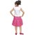 SBN Girls Pink  White Checked Cotton Dress
