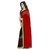 Anand Sarees Red and Black Georgette Printed Saree With Blouse ( 1190_3 )