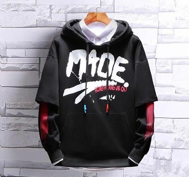 men's cotton hoodie sweatshirt