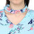 Printed Choker Neck Top