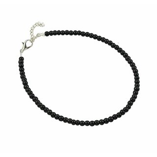                       Anklet Designer Oxidized Black Beads Silver Latest Traditional Payal Anklet 1 PIECE for Women and Girls                                              