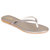 Funku Fashion Women Slip On Thong-Strap Grey Flats