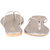 Funku Fashion Women Slip On Thong-Strap Grey Flats