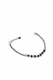 Anklets (Payal) Drop Black Crystal Anklet for Women, ONE PIECE,