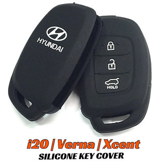 Silicone Car Key Cover For Hyundai Verna Fluidic 3 Button Remote
