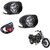 RA Accessories 6 LED HJG Waterproof Fog Light with on/off Handlebar Switch for Bike/Car (Pack Of 2)