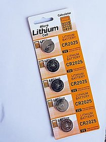 5 Pcs Micro Lithium Cell CR2025 2025 3V Coin Cell Battery for For Motherboard