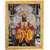 Vitthal Silver Zari Art Work Photo in Golden Frame Big (14 X 18 Inches) Religious Wall Decor