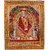 Shirdi Sai Baba Silver Zari Art Work Photo in Golden Frame Big (14 X 18 Inches) Religious Wall Dcor