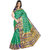 Women's Banarasi Art Silk Saree With Blouse(R 102,GREEN WITH N.BLUE)