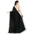 Aldwych Women's Black Georgette Pearl Work Saree With Blouse