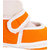 Neska Moda Baby Girls Pack Of 1 Cotton Sandal Booties For 6 To 12 Months  (Orange)