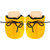 Neska Moda Baby Boys & Girls Pack Of 1 Velvet Animal Face Booties/Shoes For 6 To 12 Months  (Yellow)