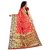 Women's Banarasi Art Silk Saree With Blouse(R 105,red WITH MAROON)