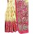 Women's Banarasi Art Silk Saree With Blouse(R 108,beage WITH pink)