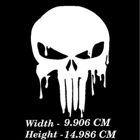 SIMPLE N SOBER-Brutal Punisher sticker White Radium