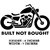 SIMPLE N SOBER-Build Not Bought Motorcycle Sticker Black Matt