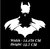 SIMPLE N SOBER-Batman Sticker White Radium