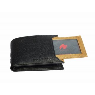                       pocket bazar  Men Black Artificial Leather Wallet  (7 Card Slots)                                              