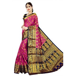 SHIVAM CREATION WOMEN'S BANARASI ART SILK SAREE WITH BLOUSE PIECE SHIVAM CREATION WOMEN'S BANARASI ART SILK SAREE WITH BLOUSE PIECE