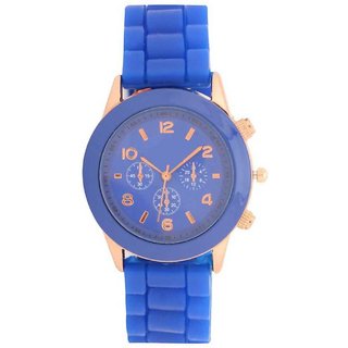                       HRV New model blue geneva women Analog Watch For Women                                              